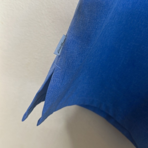 Eddie Bauer Departure V Neck Sleeveless Tank Size XL Blue Relaxed Fit Athletic - Picture 7 of 12